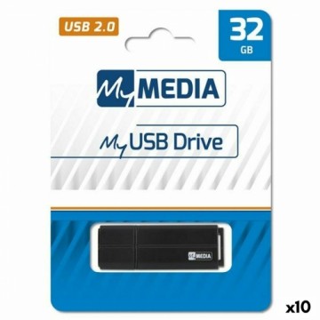 USВ-флешь память MyMedia Чёрный 32 GB