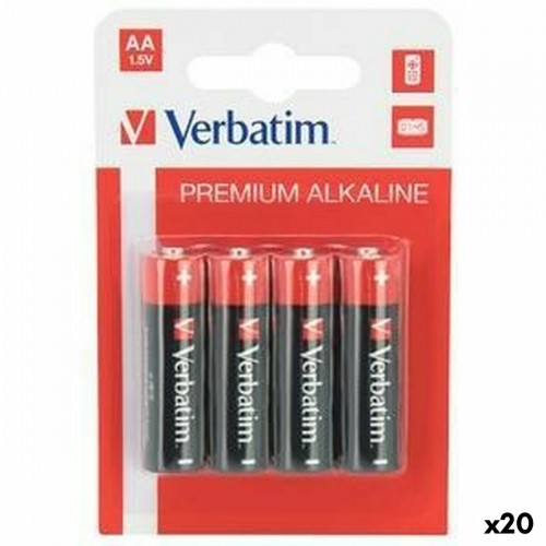 Щелочные батарейки Verbatim LR06 1,5 V (20 штук) image 1
