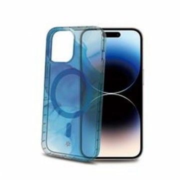 Pārvietojams Pārsegs Celly iPhone 15 Pro Zils Caurspīdīgs