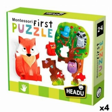 Puzle un domino komplekts HEADU Montessori Mežs (4 gb.)