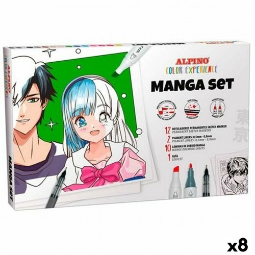 Flomasteru Komplekts Alpino Manga Color Experience (8 gb.) image 1