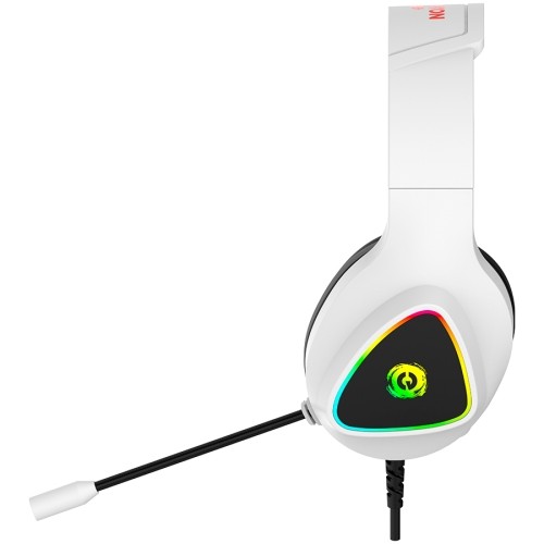 CANYON Shadder GH-6, RGB gaming headset with Microphone, Microphone frequency response: 20HZ~20KHZ,  ABS+ PU leather, USB*1*3.5MM jack plug, 2.0M PVC cable, weight: 300g, White image 5