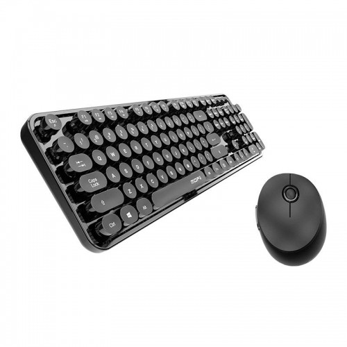 Wireless keyboard + mouse set MOFII Sweet 2.4G (black) image 1