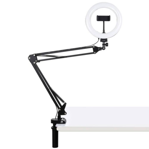 Puluz Desktop arm stand with 20cm LED Vlogging Ring PKT3089B image 2