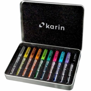 Набор маркеров Karin decoBrush Metallic 10 Предметы Разноцветный