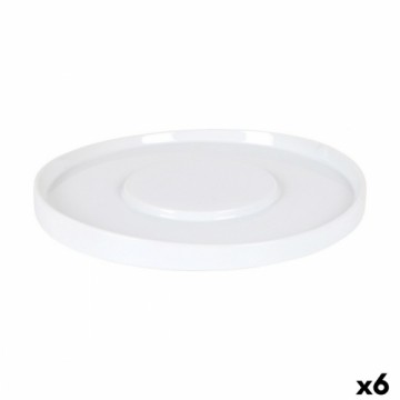 Плоская тарелка Inde Белый (6 штук)