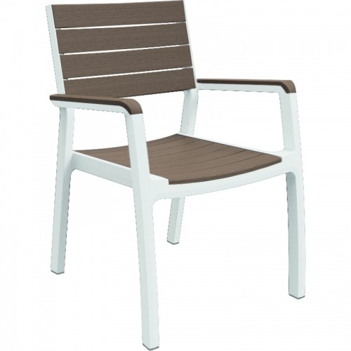 Keter Dārza krēsls Harmony Armchair balts/bēšīgi brūns image 1