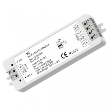 Skydance V2 контроллер для светодиодных лент, 12-24V, 2x5A
