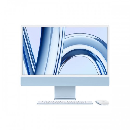 Apple iMac MQRC3D/A Blau - 61cm(24‘‘) M3 8-Core Chip, 8-Core GPU, 8GB Ram, 256GB SSD image 1
