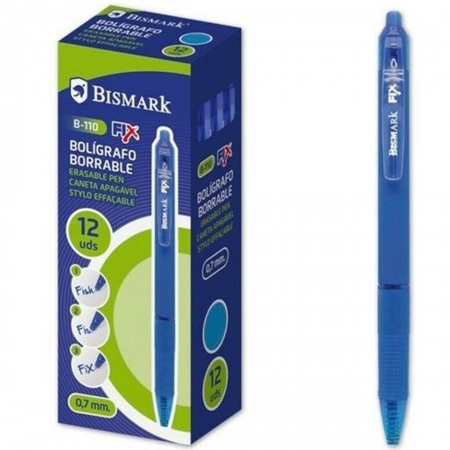 Lodīšu Pildspalvu Komplekts Bismark B-110 Fix Zils 0,7 mm (12 Daudzums) image 1