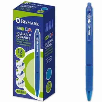 Lodīšu Pildspalvu Komplekts Bismark B-110 Fix Zils 0,7 mm (12 Daudzums)