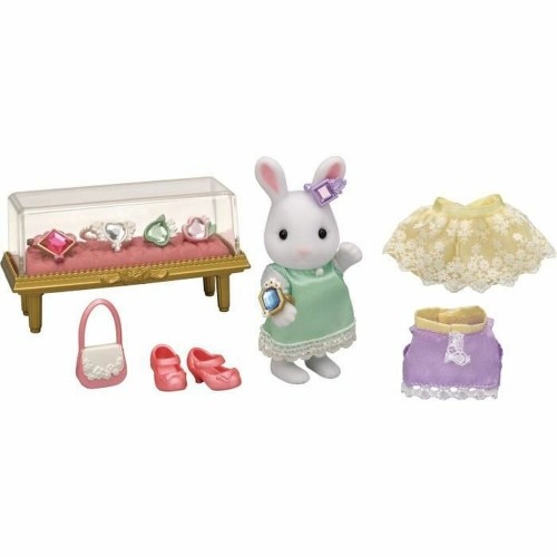 Playset Sylvanian Families The Snow Bunny Fashion Suitcase and Big Sister image 1