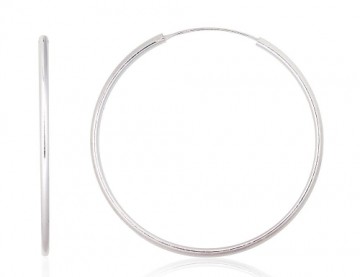 Серебряные серьги-кольца #2203922, Серебро 925°, 5 гр.