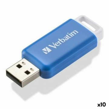 USB Zibatmiņa Verbatim V DataBar Zils Melns 64 GB