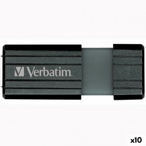 USB Zibatmiņa Verbatim Store'n'Go PinStripe Melns 16 GB image 1