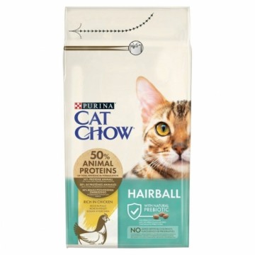 Kaķu barība Purina CAT CHOW HAIRBALL CONTROLL Pieaugušais Cālis 1,5 Kg