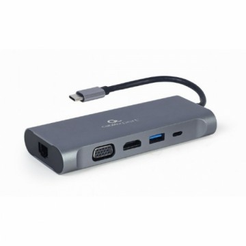 USB-C-разветвитель GEMBIRD A-CM-COMBO7-01 Серый 100 W