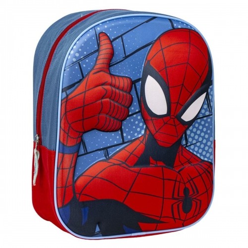 3D Bērnu soma Spider-Man Sarkans Zils 25 x 31 x 10 cm image 1