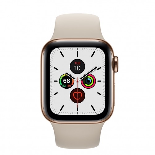 Apple Watch Series 5 40mm Stainless steel GPS+Cellular - Gold (Atjaunināts, stāvoklis kā jauns) image 1