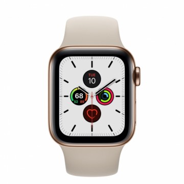 Apple Watch Series 5 40mm Stainless steel GPS+Cellular - Gold (Atjaunināts, stāvoklis kā jauns)