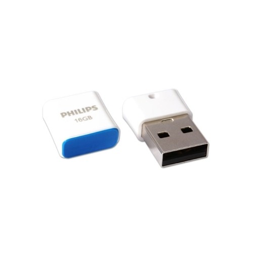 Philips USB 2.0 Flash Drive Pico Edition (zila) 16GB image 1