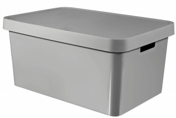 Curver Коробка с крышкой Infinity Recycled 45L 56x39x27см серый