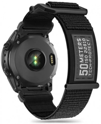 Tech-Protect watch strap Scout Garmin fenix 5/6/6 Pro/7, black image 1