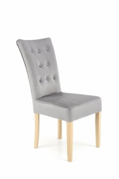 Halmar VERMONT chair, honey oak / grey Monolith 85
