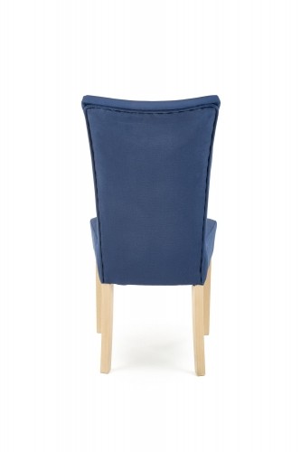 Halmar VERMONT chair, honey oak / dark blue Monolith 77 image 2