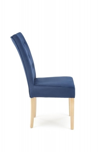 Halmar VERMONT chair, honey oak / dark blue Monolith 77 image 3