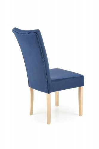 Halmar VERMONT chair, honey oak / dark blue Monolith 77 image 4