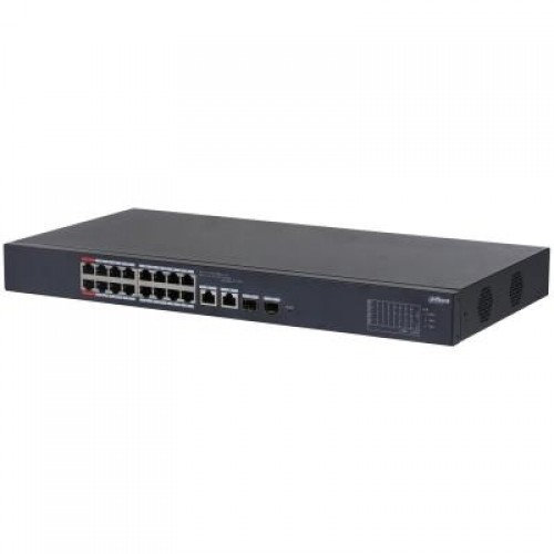 Switch|DAHUA|CS4218-16ET-240|Type L2|Desktop/pedestal|16x10Base-T / 100Base-TX|PoE ports 16|DH-CS4218-16ET-240 image 1