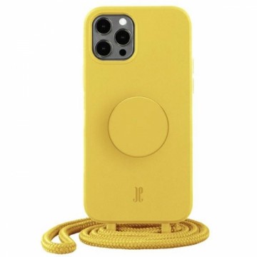 Etui JE PopGrip iPhone 12|12 Pro 6,1" żółty|rabbit`s paw 30089 (Just Elegance)