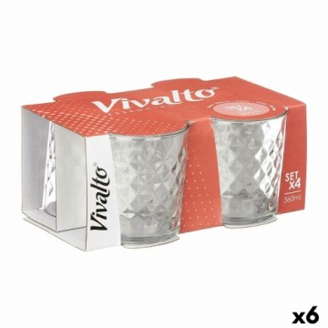 Vivalto Glāžu komplekts Dimanta Caurspīdīgs Stikls 360 ml (6 gb.)