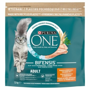 Kaķu barība Purina One Bifensis Adult Pieaugušais Cālis 1,5 Kg
