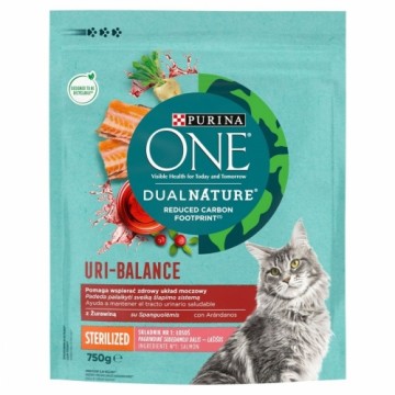 Kaķu barība Purina Dual Nature Uri-Balance Sterilized Pieaugušais Laša krāsas 750 g