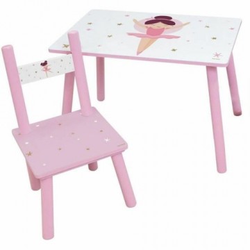 Bērnu galda un krēslu komplekts Fun House Dancer Ballerina Bērnu