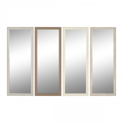 Sienas spogulis Home ESPRIT Balts Brūns Bēšs Pelēks Stikls polistirols 36 x 2 x 95,5 cm (4 gb.) image 1