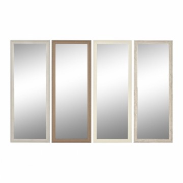 Sienas spogulis Home ESPRIT Balts Brūns Bēšs Pelēks Stikls polistirols 36 x 2 x 95,5 cm (4 gb.)