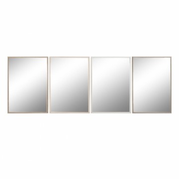 Sienas spogulis Home ESPRIT Balts Brūns Bēšs Pelēks Stikls polistirols 63,3 x 2,6 x 89,6 cm (4 gb.)