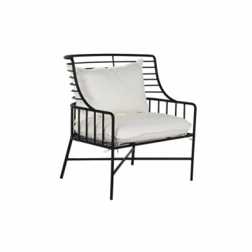 Sēdeklis Home ESPRIT Balts Melns Metāls 70 x 68 x 79 cm