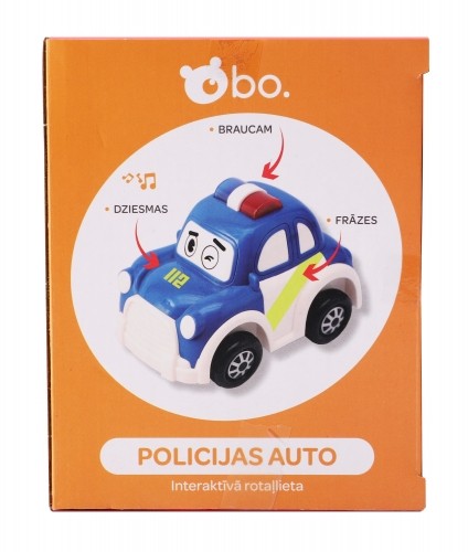 bo. Interaktīvā rotaļlieta Policijas Auto (Latviešu val.) image 5