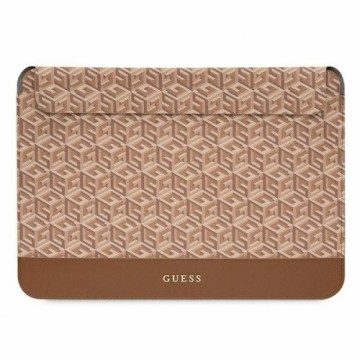 Guess Sleeve GUCS16HGCFSEW 16" brązowy|brown GCube Stripes