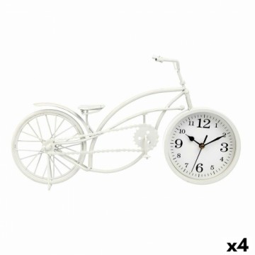 Gift Decor Настольные часы Велосипед Белый Металл 42 x 24 x 10 cm (4 штук)
