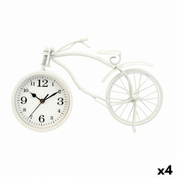 Gift Decor Настольные часы Велосипед Белый Металл 36 x 22 x 7 cm (4 штук)
