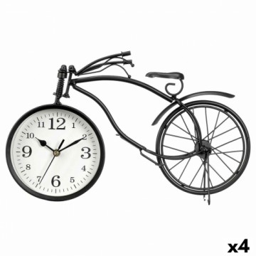 Gift Decor Настольные часы Велосипед Чёрный Металл 36 x 22 x 7 cm (4 штук)