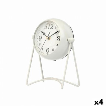 Gift Decor Настольные часы Белый Металл 15,5 x 20 x 11 cm (4 штук)