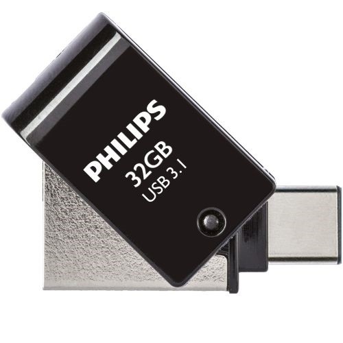 PHILIPS USB 3.1 / USB-C Flash Drive Midnight black 32GB image 1