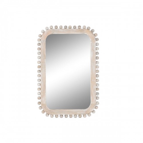 Sienas spogulis Home ESPRIT Balts Mango koks Kails 60 x 2,5 x 90 cm image 1