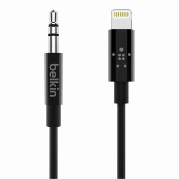 Lightning Kabeļa Audio Ligzda Belkin AV10172BT03-BLK Melns 90 cm